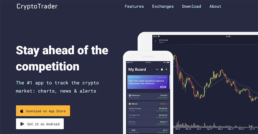 crypto trader بهترین اپلیکیشن های قیمت ارزهای دیجیتال