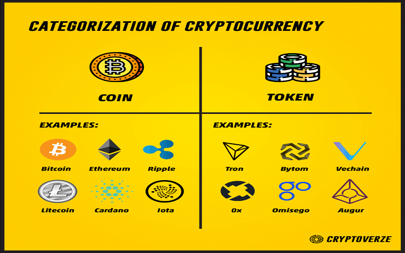 تفاوت کوین و توکن