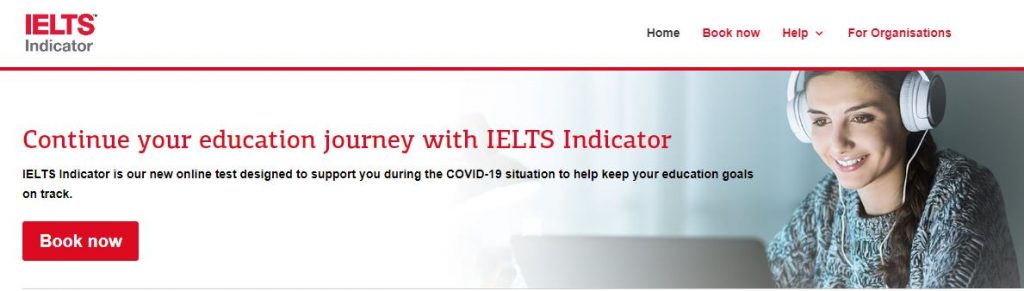 آزمون آیلتس آنلاین IELTS Indicator ثبت نام