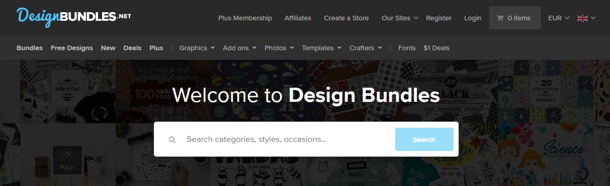 کسب درآمد ارزی از سایت Design Bundles - اول پرداخت