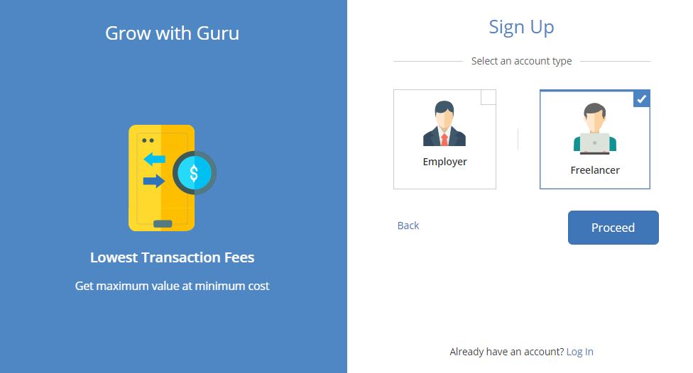 درامد ارزی از سایت Guru ثبت نام