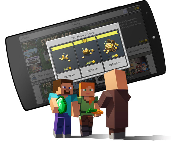فروشگاه درآمد ارزی از بازی Minecraft (ماینکرفت)