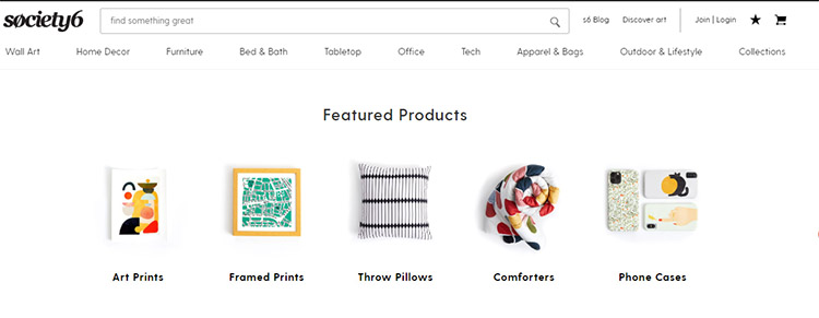 درآمد ارزی از سایت Society6