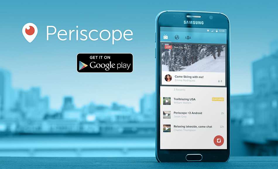 اپلیکیشن پیروسکوپ ( Periscope )