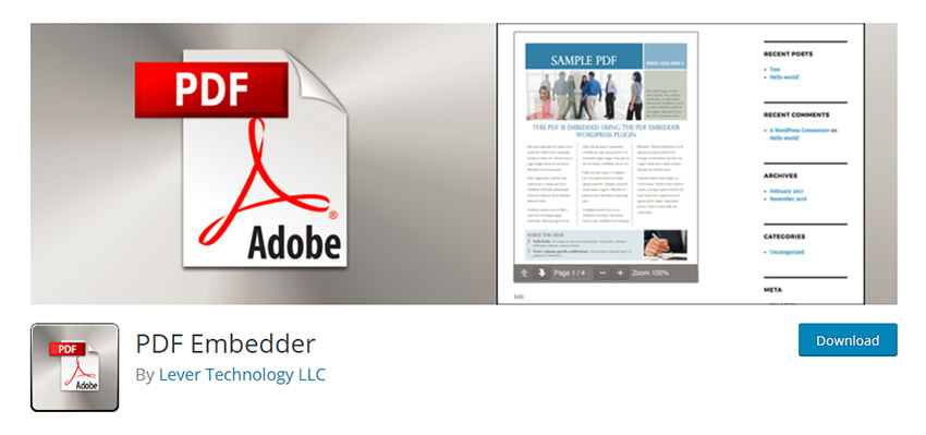 پلاگین PDF وردپرس PDF Embedder
