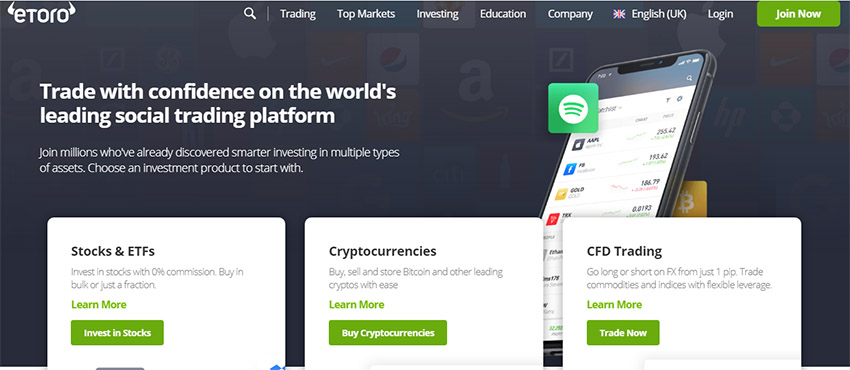 وب سایت eToro چیست ارز دیجیتال