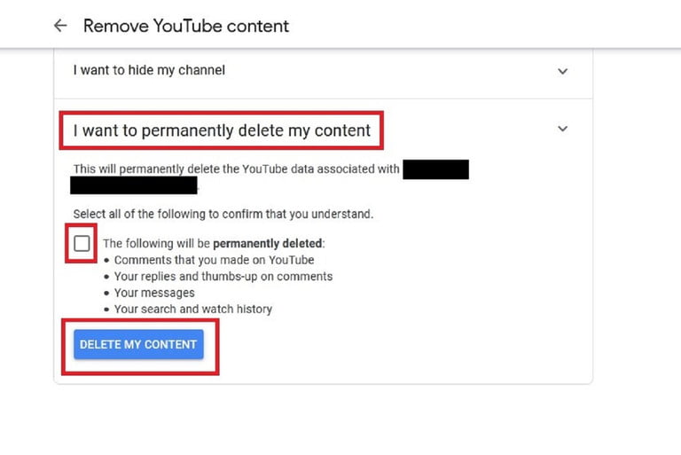حذف حساب YouTube در پلتفرم های مختلف