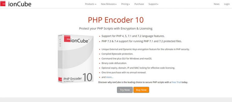روش رمزنگاری کد های PHP با برنامه‌ی ionCube PHP Encoder - اول پرداخت