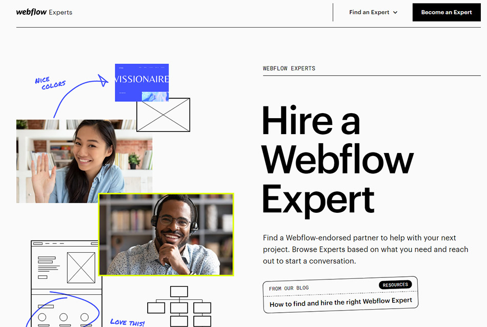 درآمد ارزی از سایت Webflow expert