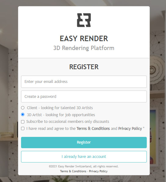 درآمد ارزی از سایت Easyrender