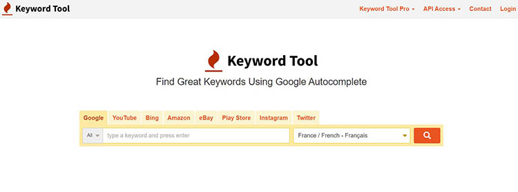 2 پیدا کردن کلمه ی کلیدی با سایت keyword Tool
