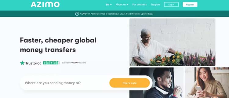 Azimo Bot آشنایی با سیستم انتقال پول با Azimo و ویژگی های آن - اول پرداخت