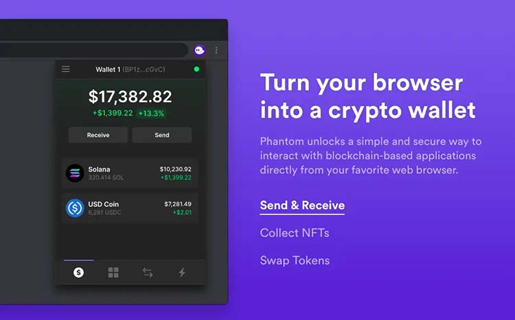 What is the Phantom Wallet آشنایی با کیف پول فانتوم و ویژگی های این کیف اختصاصی سولانا (Solana)