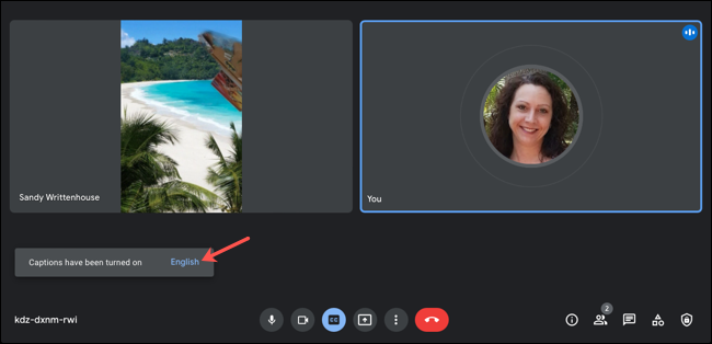 فعال کردن Live caption در Google Meet