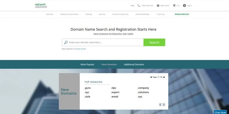 Network Solutions جایگزین Google Domains برای ثبت دامنه
