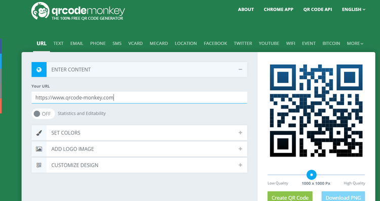 ابزار آنلاین ساخت QRcode به راحتی در: QRCode Monkey