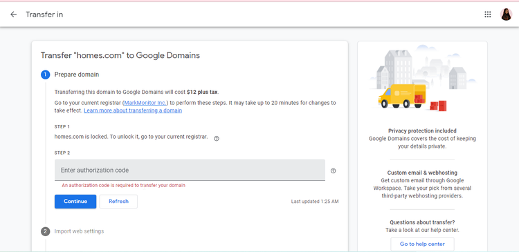 خرید دامین از Google Domains