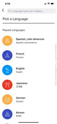 برنامه آموزش زبان: Mango Languages