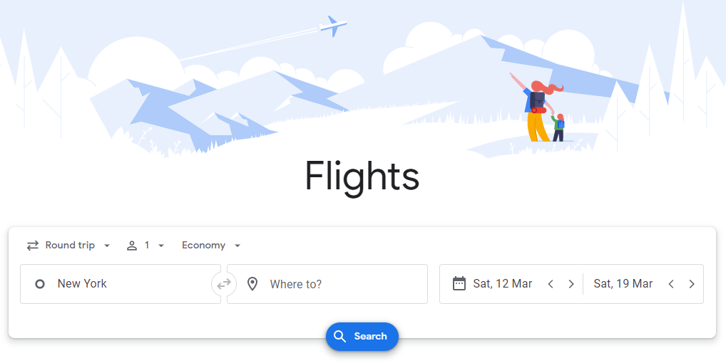 نحوه خرید بلیط هواپیما از گوگل