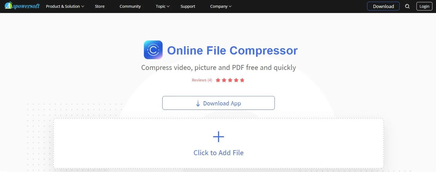 Apowersoft Online File Compresor