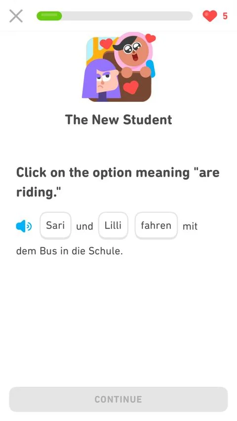 Duolingo Stories را بررسی کنید