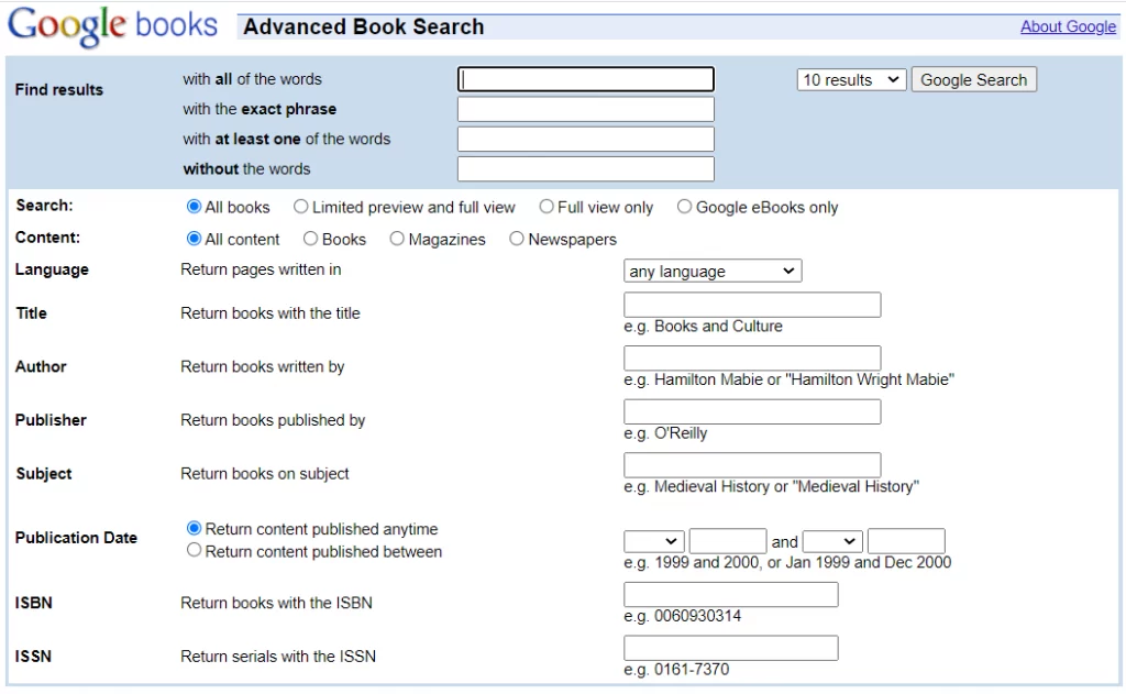 دانلود کتاب از Google Books