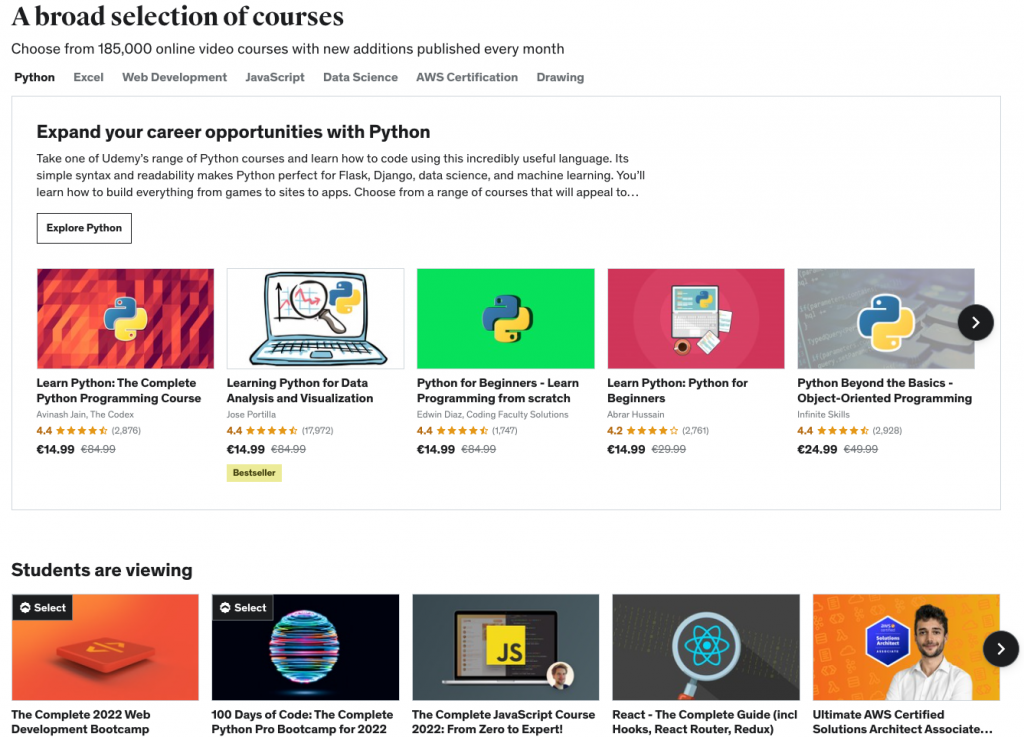 پرداخت udemy