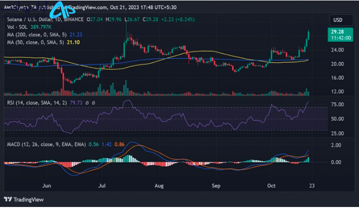 تحلیل تکنیکال سولانا ۳۰ مهر ۱۴۰۲