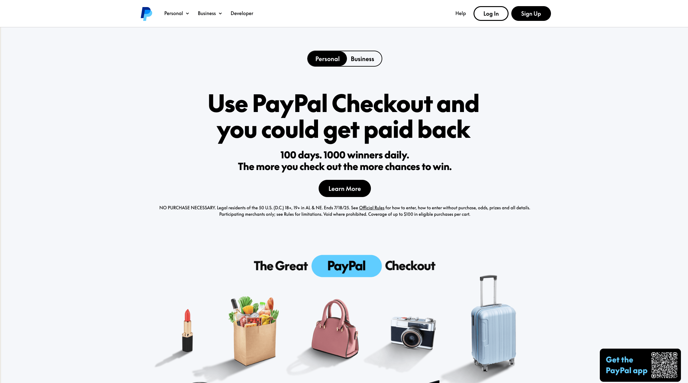 ورود به سایت پی‌پال (PayPal)