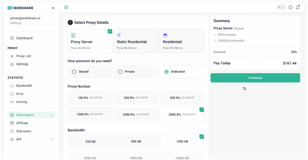 سایت Webshare.io