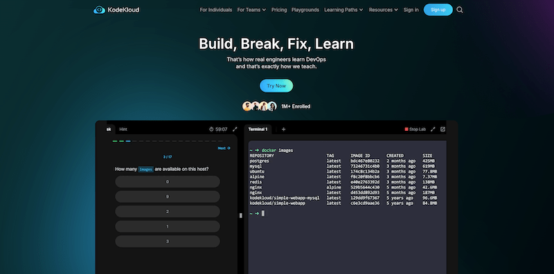 معرفی سایت KodeKloud : بهترین پلتفرم آموزش DevOps و Kubernetes - اول پرداخت