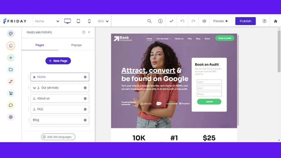 سایت fridaywebsitebuilder