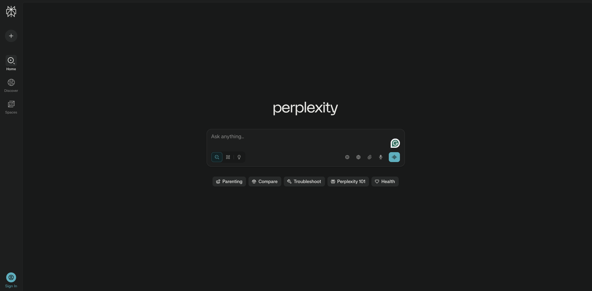 اکانت هوش مصنوعی Perplexity AI
