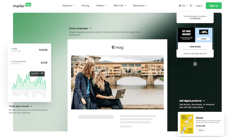 خرید از سایت mailerlite