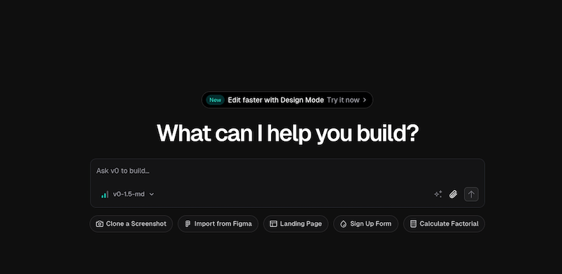 هوش مصنوعی v0.dev