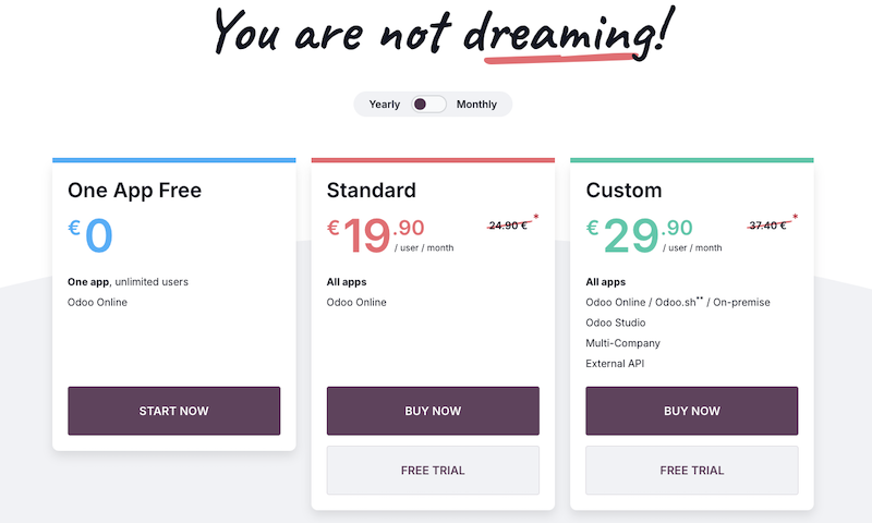 خرید نرم افزار Odoo