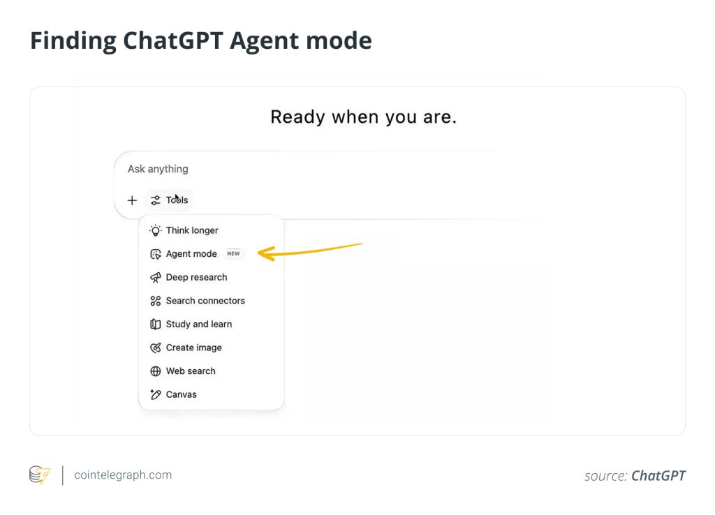 ChatGPT Agent برای ترید ارزدیجیتال