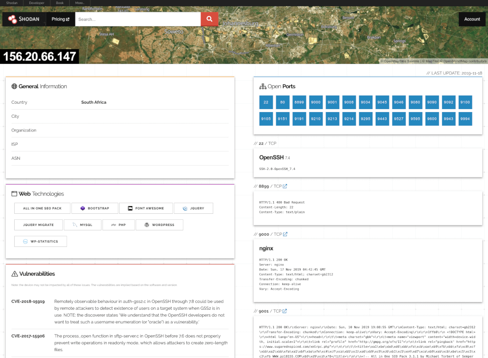 سایت shodan.io