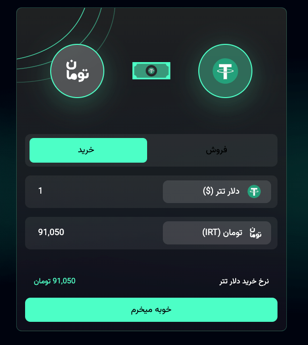 کارمزد خرید تتر در صرافی‌ های ایرانی