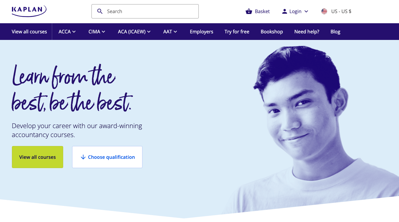 سایت Kaplan Learning
