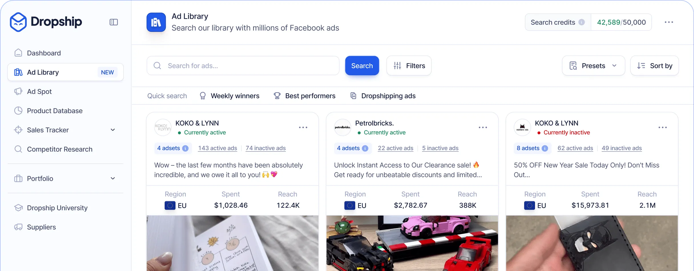 هوش مصنوعی Dropship.io