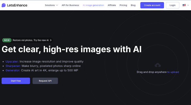 هوش مصنوعی LetsEnhance.io