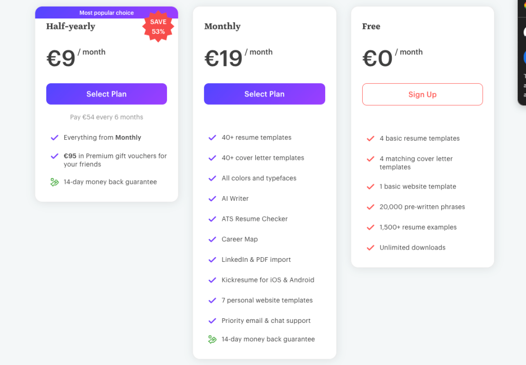هوش مصنوعی kickresume