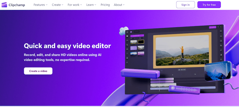هوش مصنوعی Clipchamp