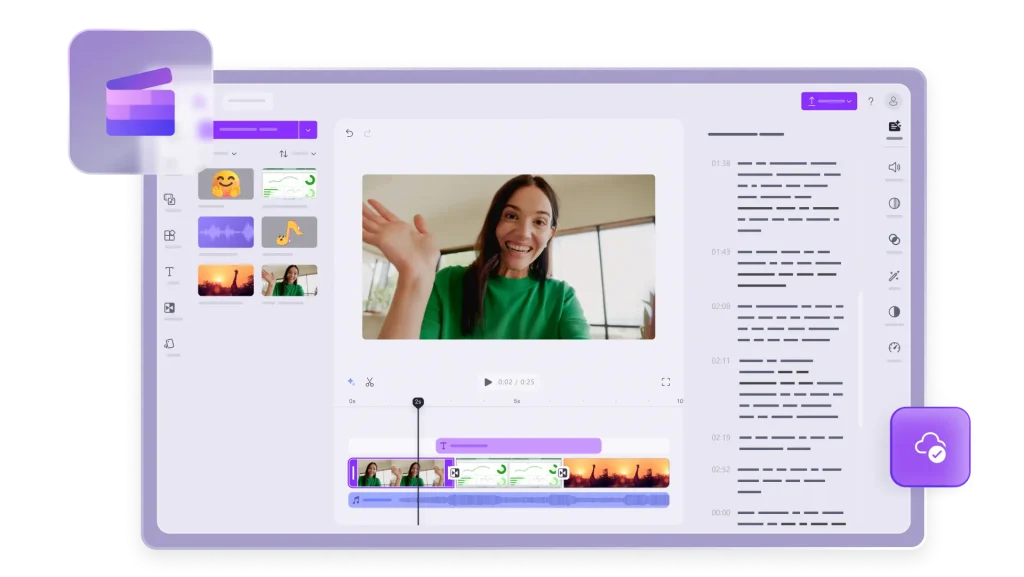 هوش مصنوعی Clipchamp