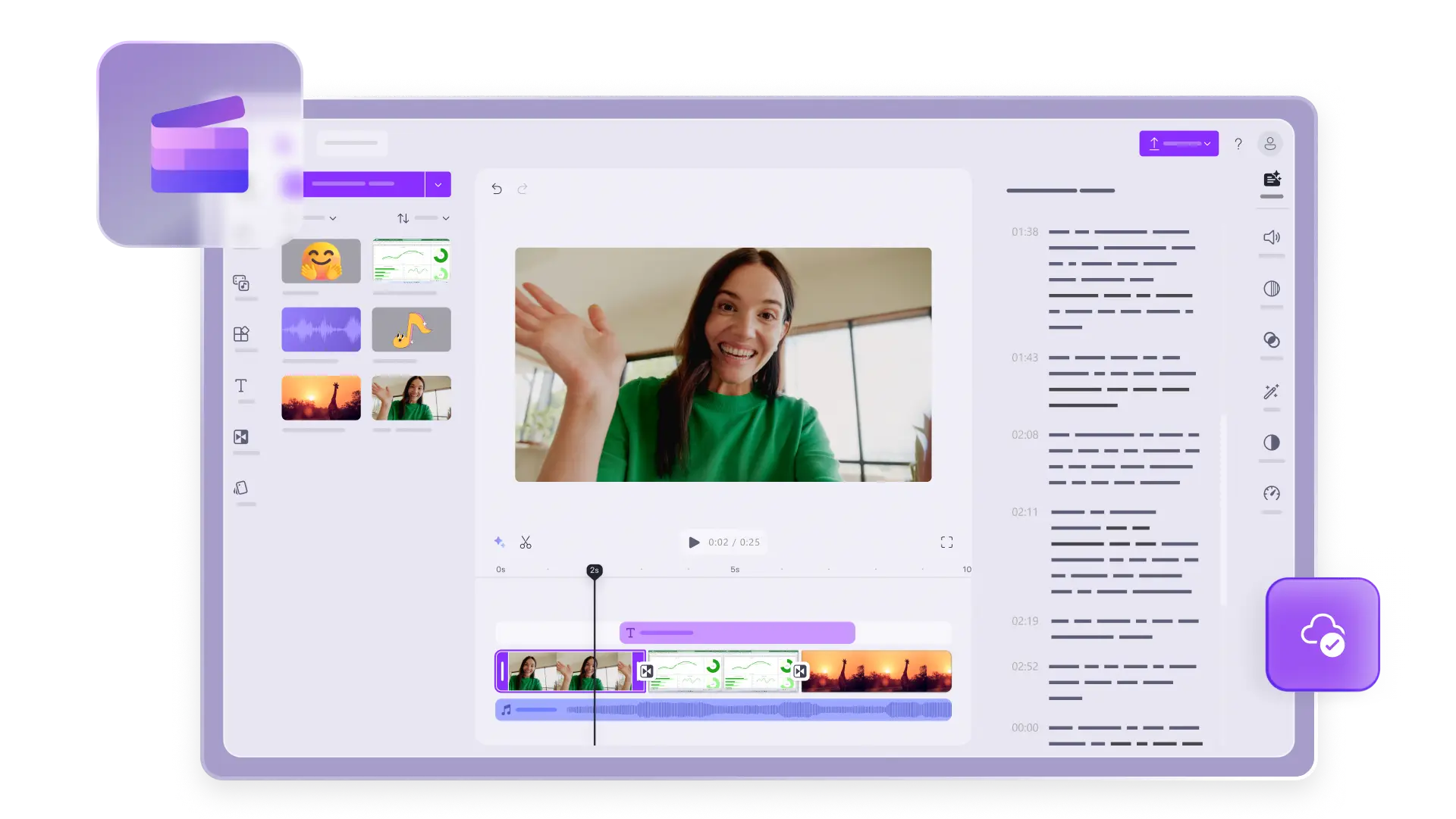 هوش مصنوعی Clipchamp