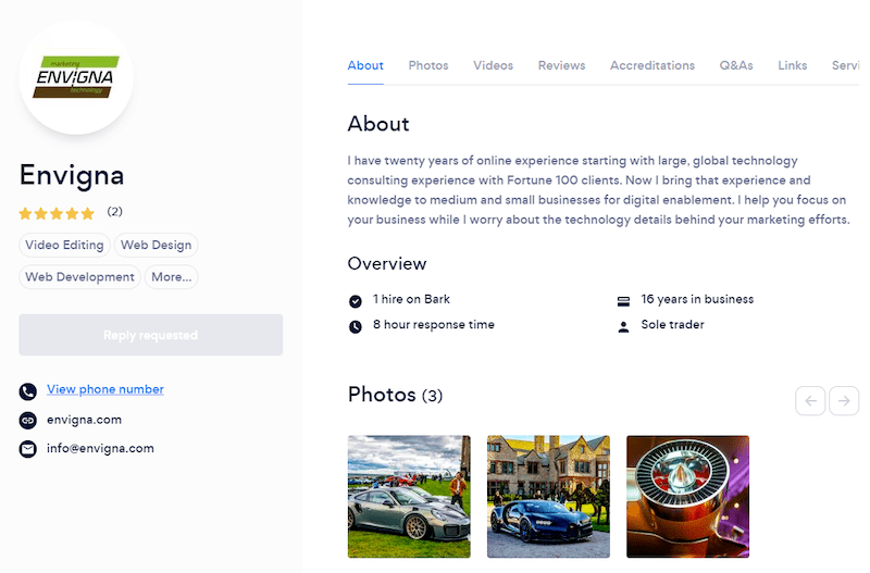 سایت فریلنسری Bark