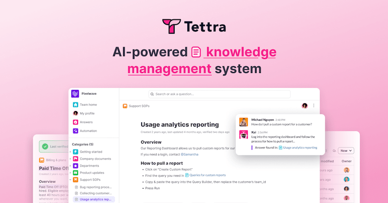 هوش مصنوعی Tettra