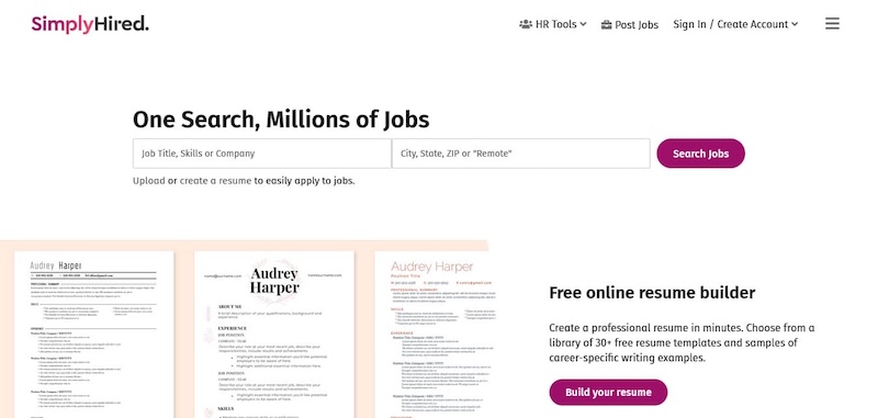 سایت فریلنسری SimplyHired