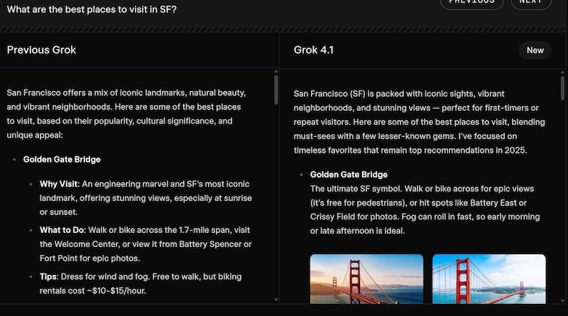 هوش مصنوعی Grok 4.1